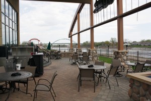 Sioux City Patios - Bev's is perched right on the river offering picturesque views for customers.