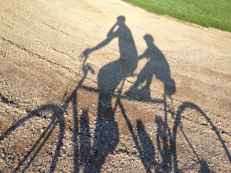 Our cycling shadow