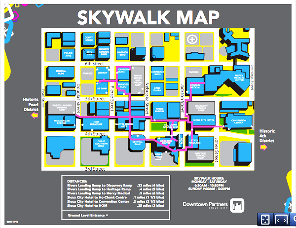 Sioux City Skywalk: The Map