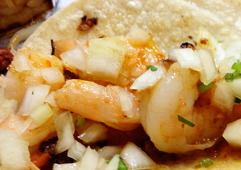 These shrimp and fish tacos rock.